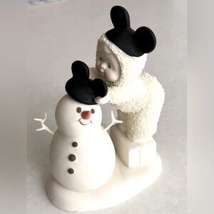 ❤️HP❤️Vintage Department 56 Snowbabies “Be Like Mickey Too”